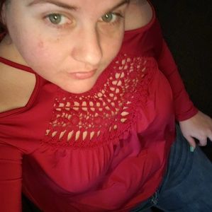 Open shoulder blouse